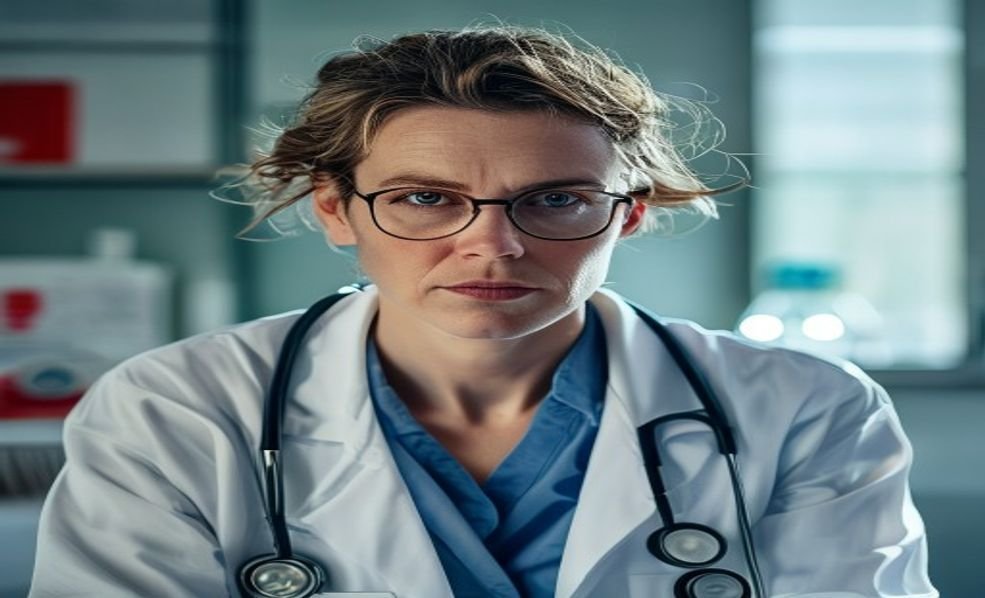 AI diagnostic tools analyzing medical imaging data with clinical precision