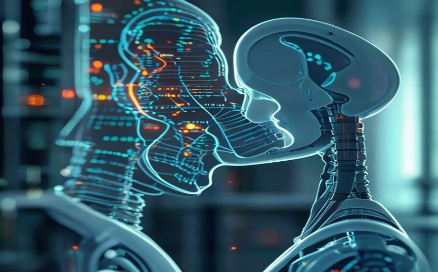 Ilustración de un equipo de médicos y desarrolladores trabajando juntos en un proyecto de machine learning